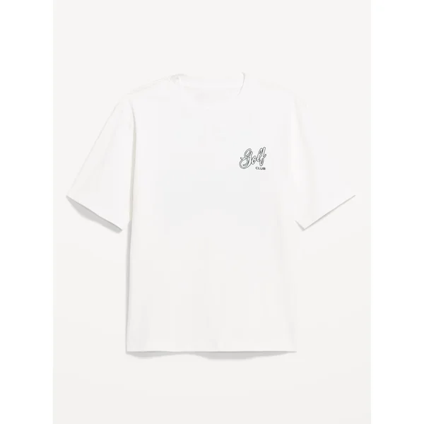 Heavyweight Crew-Neck Graphic T-Shirt - White Lilies