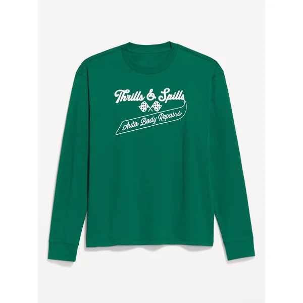 Heavyweight Graphic T-Shirt - Thrills and Spills