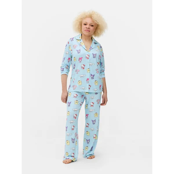 Hello Kitty and Friends Boyfriend Pajamas - Blue