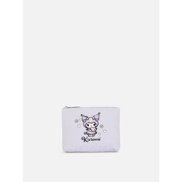 Hello Kitty and Friends Kuromi Quilted Makeup Bag - Purple