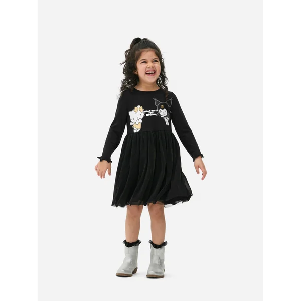 Hello Kitty and Kuromi Tutu Dress - Black