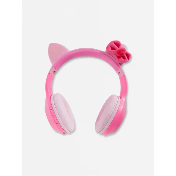 Hello Kitty Bow Ear Headphones - Pink