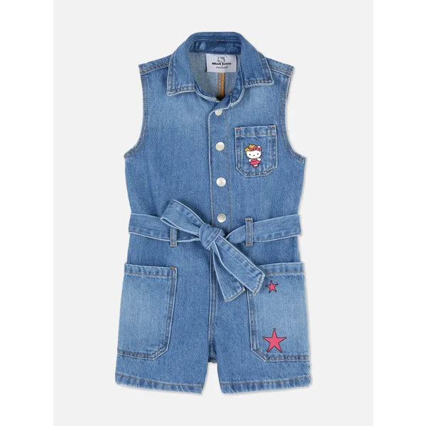 Hello Kitty Denim Jumpsuit - Blue