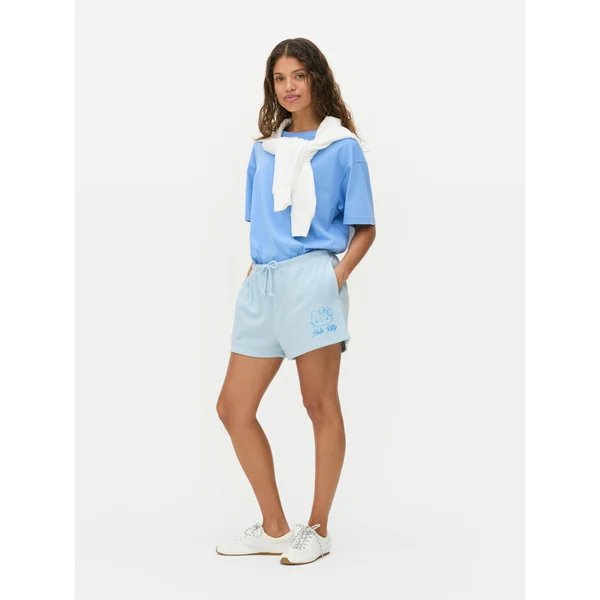 Hello Kitty Drawstring Shorts - Blue