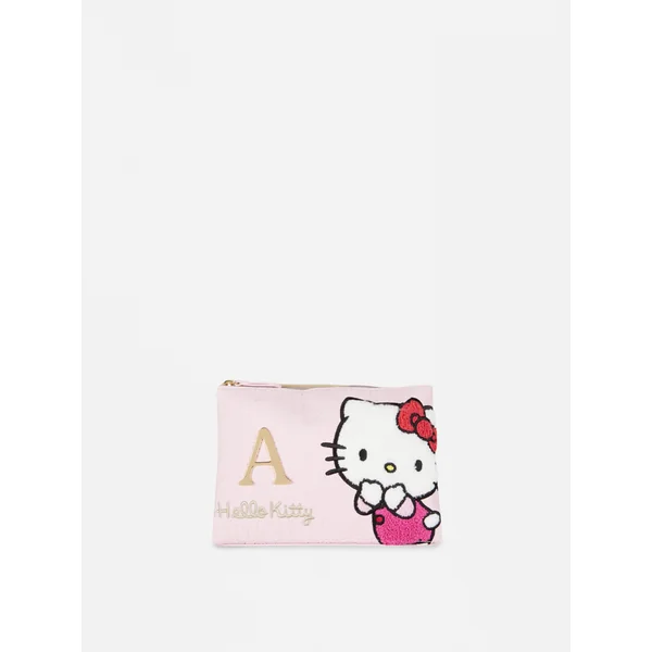 Hello Kitty Embossed Foldout Makeup Bag - Pink