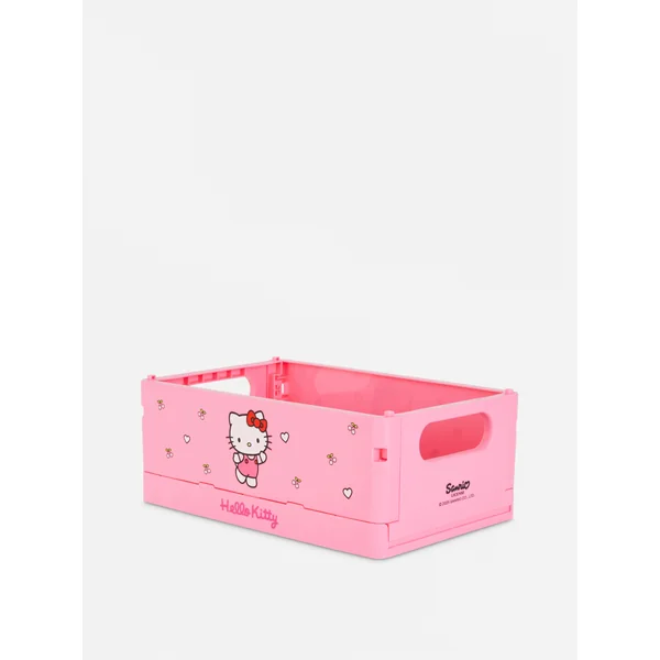 Hello Kitty Folding Storage Crate - Pink