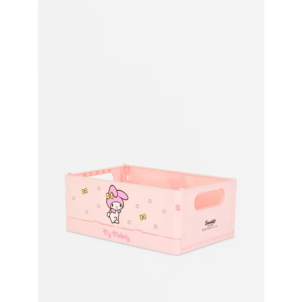Hello Kitty Folding Storage Crate - Pink