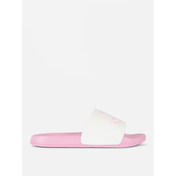 Hello Kitty Glitter Slides - Pink
