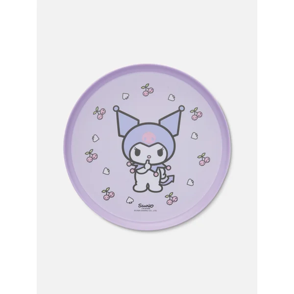 Hello Kitty Kuromi Plate - Purple