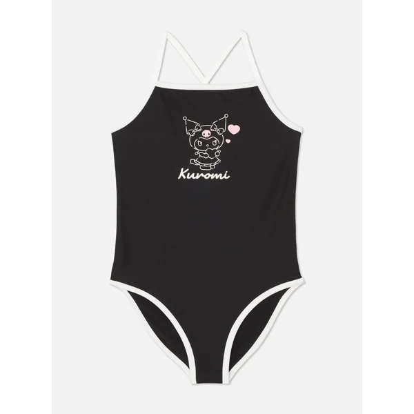 Hello Kitty Kuromi Swimsuit - Black