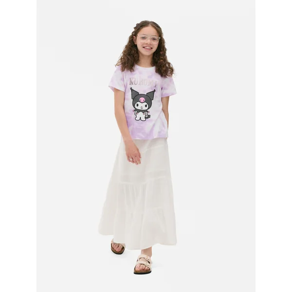 Hello Kitty Kuromi Tie Dye T-Shirt - Pink
