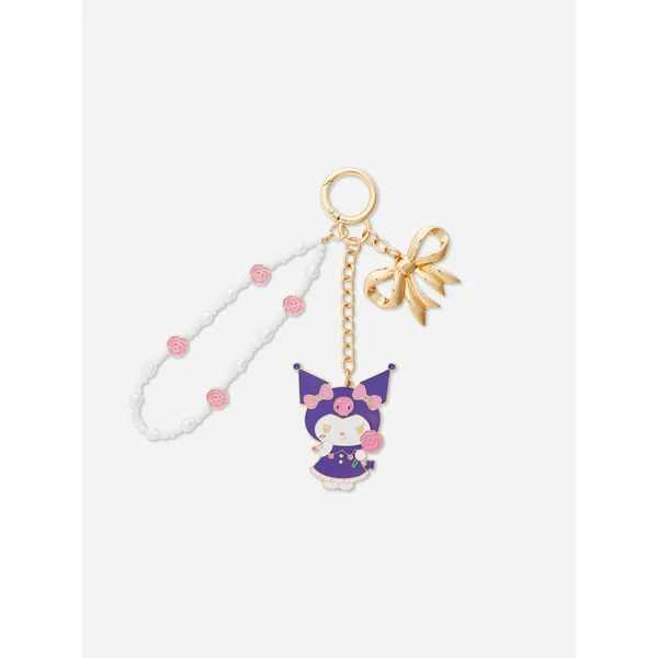 Hello Kitty Kuromi Travel Keyring - Purple