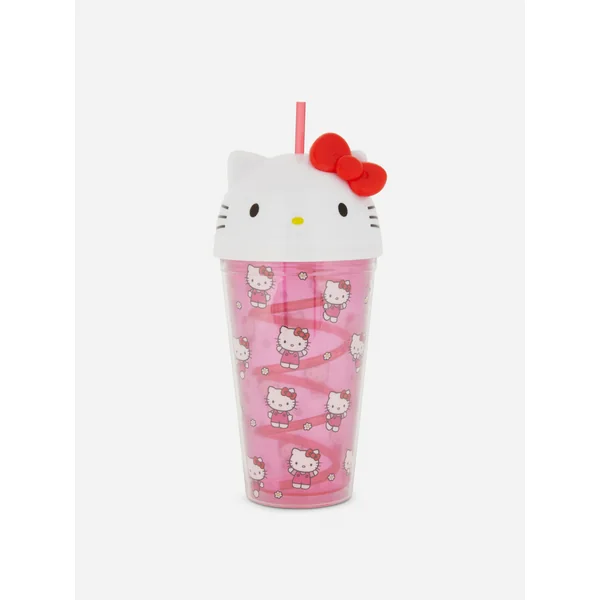 Hello Kitty Lidded Cup - Red