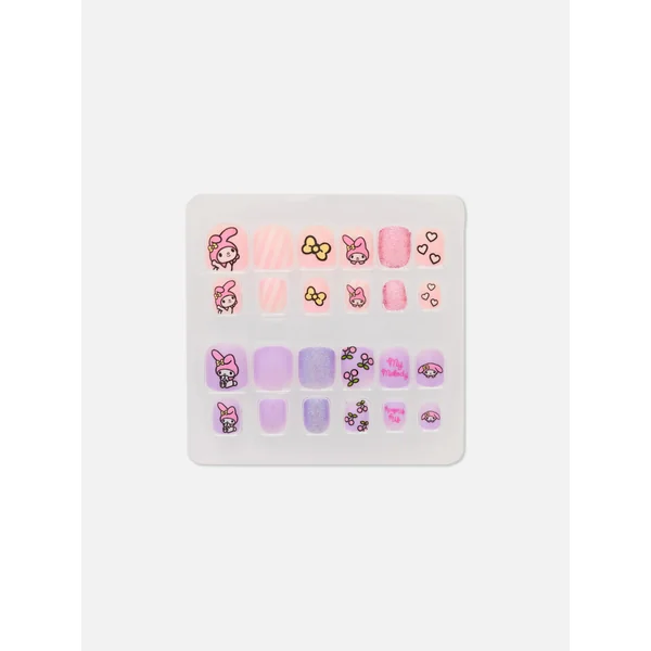 Hello Kitty My Melody Faux Nail Kit - Pink