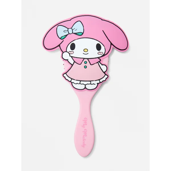 Hello Kitty My Melody Paddle Hairbrush - Light Pink