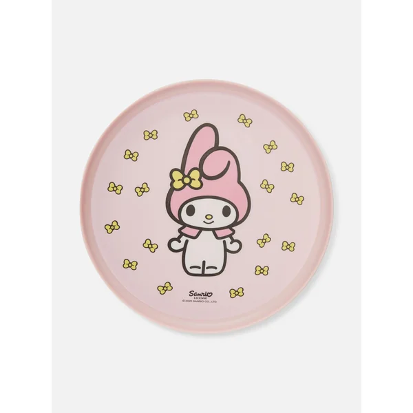 Hello Kitty My Melody Raised Edge Side Plate - Pink