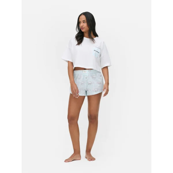 Hello Kitty My Melody Shorts Pajamas - Blue