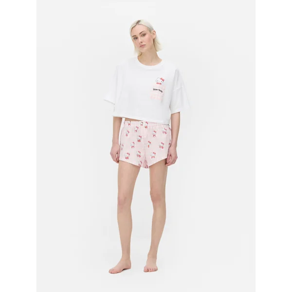 Hello Kitty My Melody Shorts Pajamas - Pink