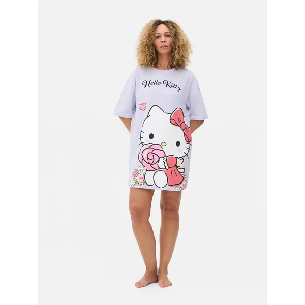 Hello Kitty Oversized Sleep Tee - Lilac