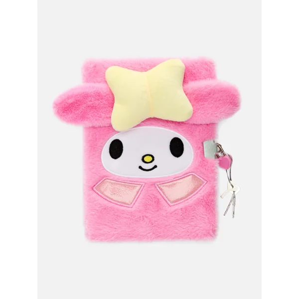Hello Kitty Plush A5 Notebook - Light Pink