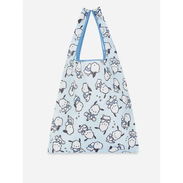 Hello Kitty Pochacco Foldaway Bag - Light Blue