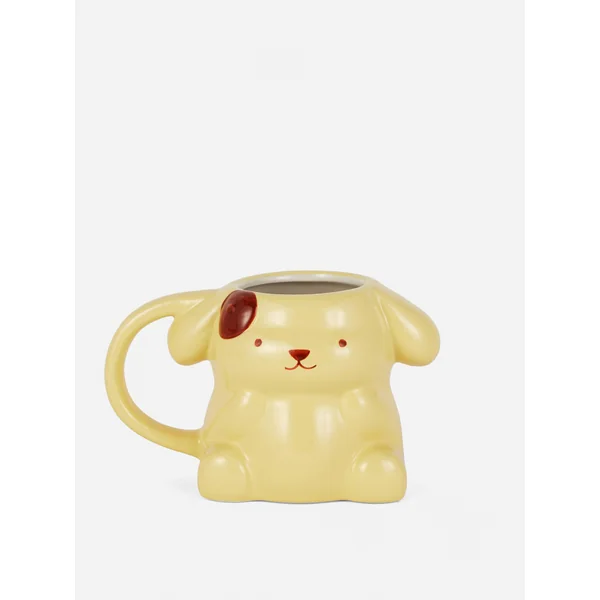 Hello Kitty Pompompurin Mug - Yellow