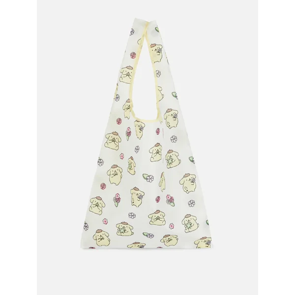 Hello Kitty Pompompurin Shopper - Yellow