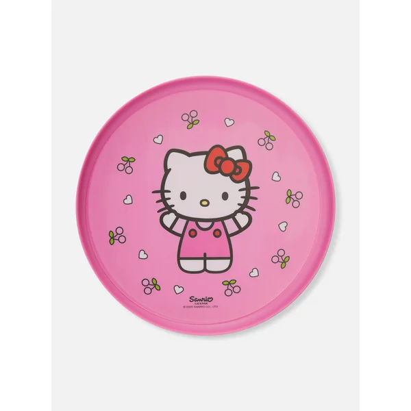Hello Kitty Raised Edge Side Plate - Pink