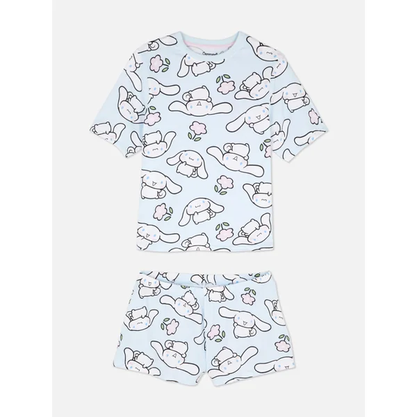 Hello Kitty Short Pajamas - Light Blue
