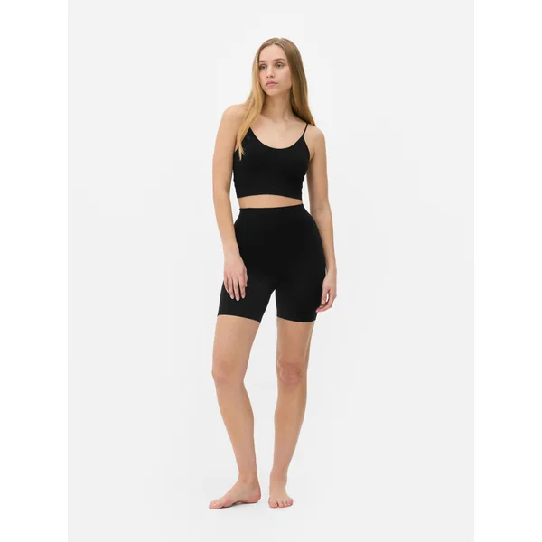 High Waist Anti-Chafe Shorts - Black