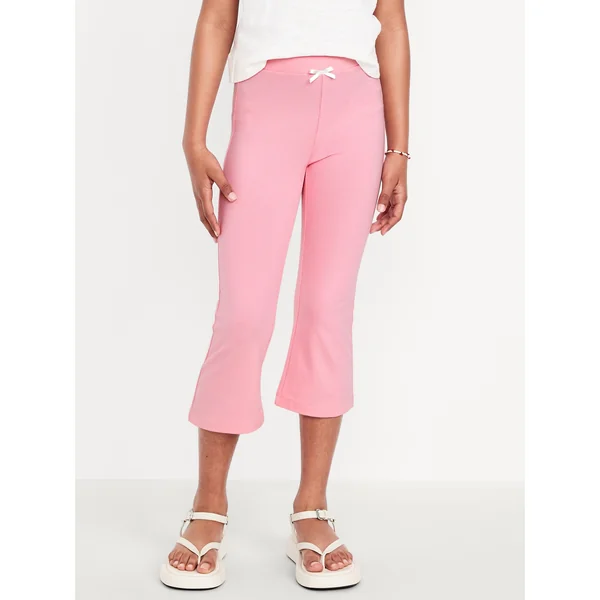 High-Waisted Kick Flare Leggings for Girls - Pink