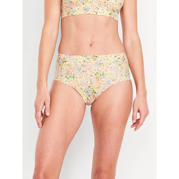 High-Waisted No-Show Brief Underwear - Ditsy Floral