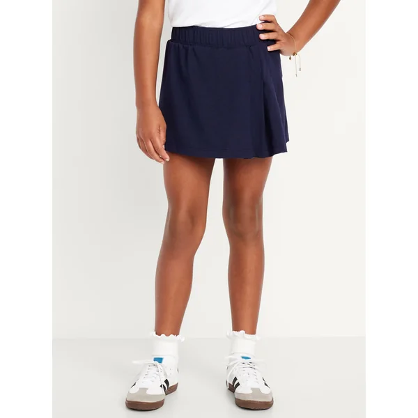 High-Waisted PowerChill Pleated Performance Skort for Girls - In the Navy