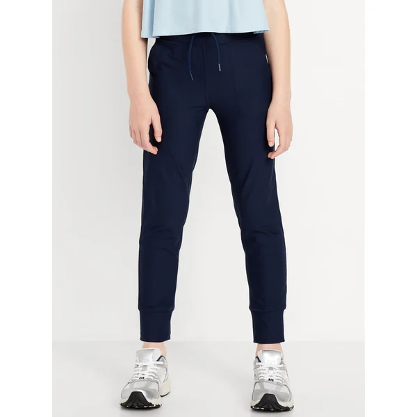 High-Waisted PowerSoft 7/8-Length Performance Leggings for Girls - In the Navy