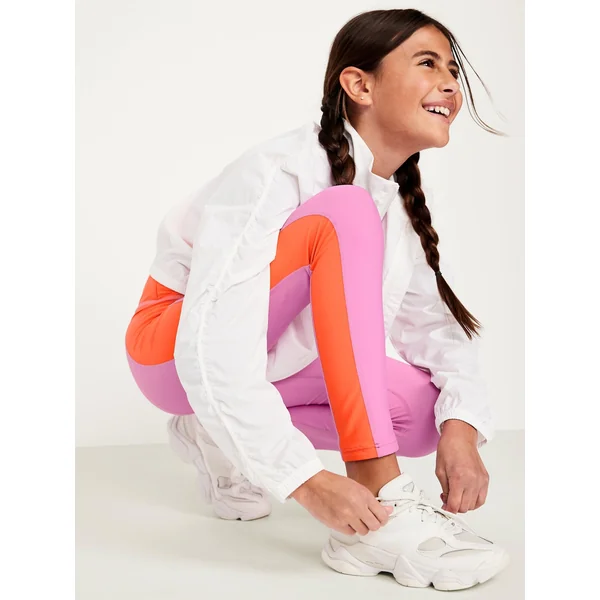 High-Waisted PowerSoft 7/8-Length Performance Leggings for Girls - ROCK ROSE