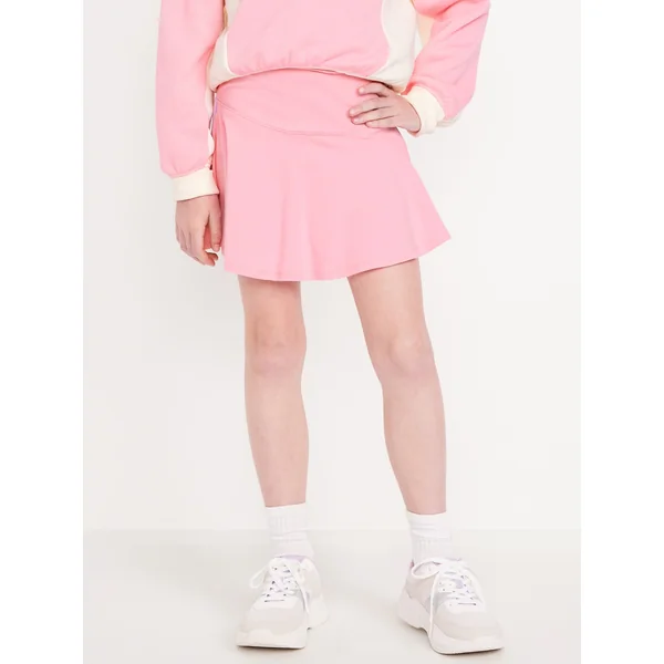 High-Waisted Skort for Girls - Anemone Pink