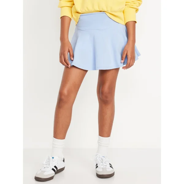 High-Waisted Skort for Girls - Cashmere Blue