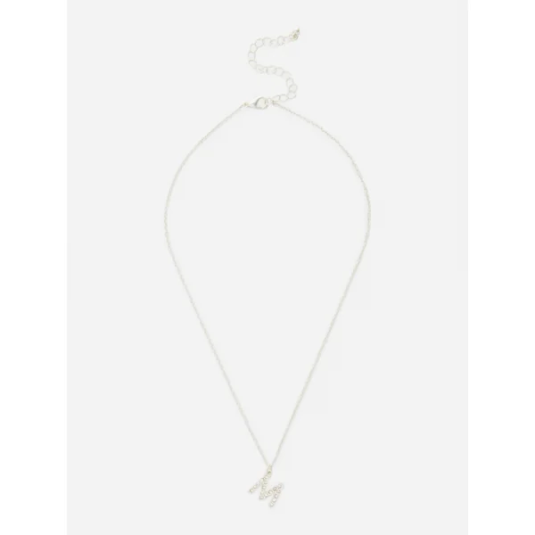 Initial Necklace - White