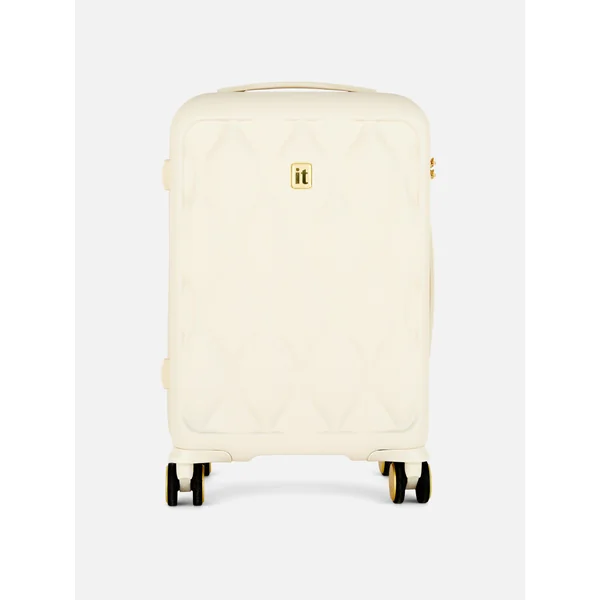 it Luggage Quilted 8-Wheel Suitcase - Ivory