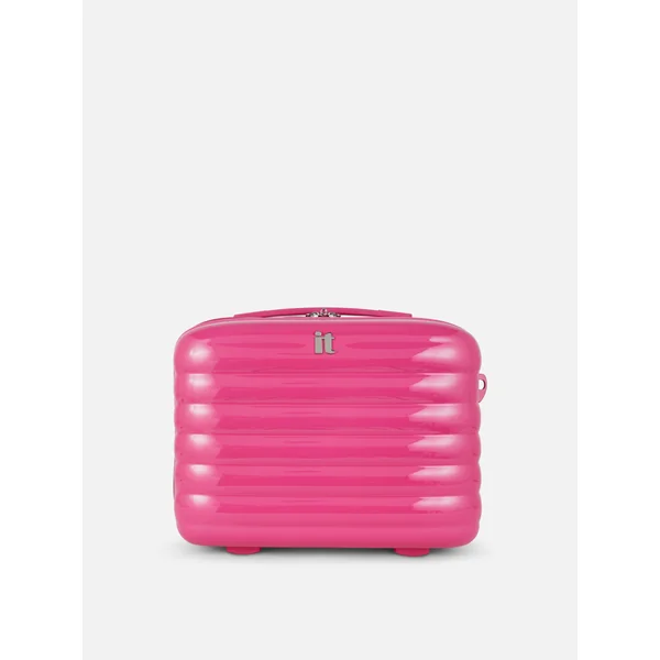 iT Ribbed Vanity Case With Carry Straps - Pink
