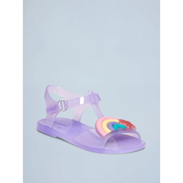 Jelly T-Strap Sandals for Toddler Girls - Rainbow