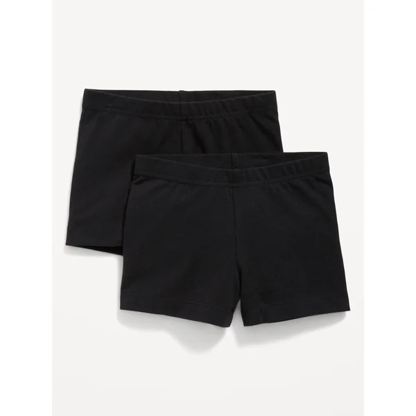 Jersey Biker Shorts for Girls - Black Jack