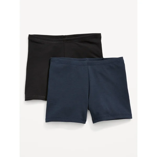 Jersey Biker Shorts for Girls - In the Navy