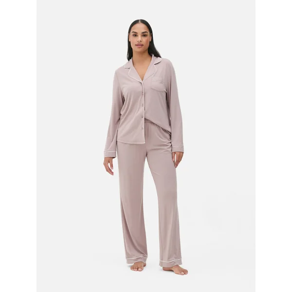 Jersey Boyfriend Pajamas - Mocha