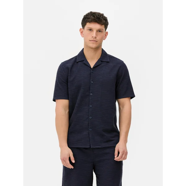 Jersey Knit Shirt - Navy