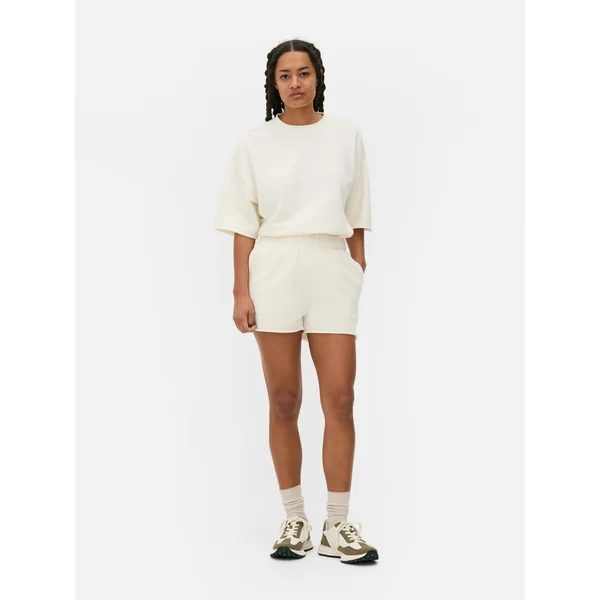Jersey Running Shorts - Ivory