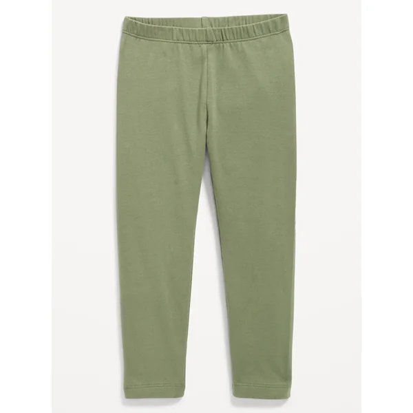 Jersey-Knit Full-Length Leggings for Toddler Girls - Bare Ground