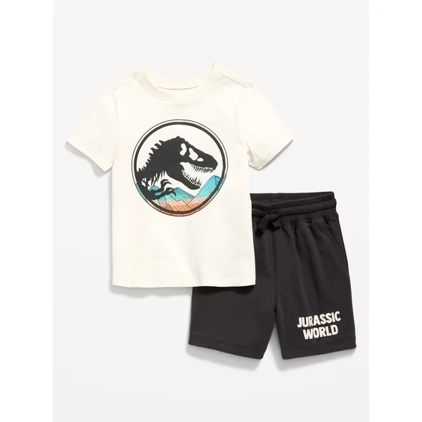Jurassic World™ Graphic T-Shirt and Shorts Set for Toddler Boys - Panther