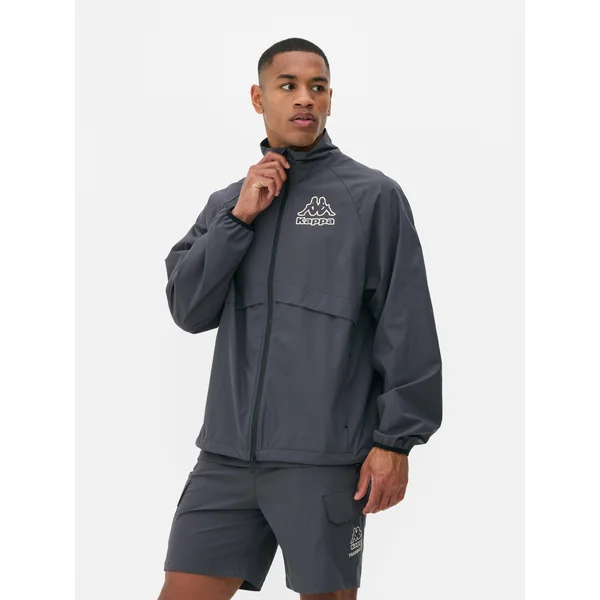 Kappa x Primark Funnel Neck Jacket - Charcoal