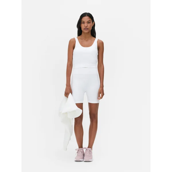 Kappa x Primark Sleeveless Crop Top - White